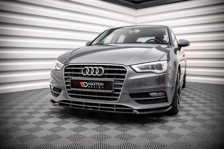 Maxton Front Splitter Audi A3 Sportback 8V - Gloss Black