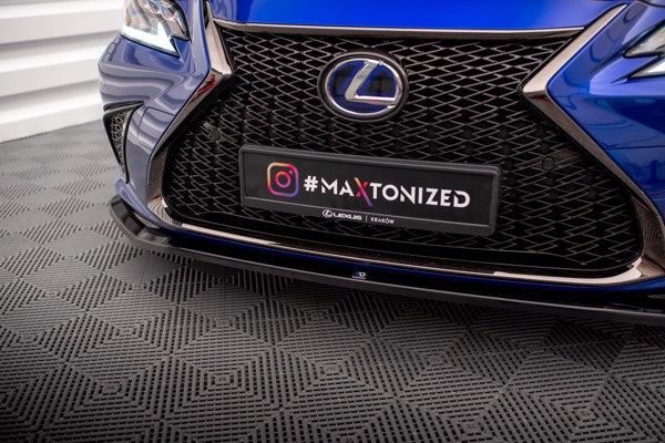 Maxton Front Splitter V.1 Lexus Es F Sport Mk7 - Gloss Black