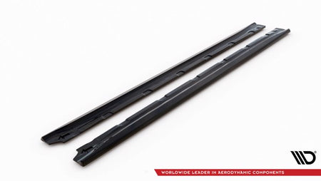 Maxton Side Skirts Diffusers Hyundai I20 Mk2 Facelift - Gloss Black