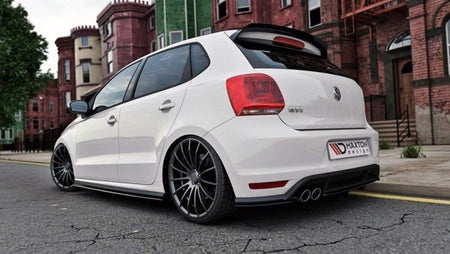 Maxton Side Skirts Diffusers VW Polo Mk5 Gti (Facelift) - Gloss Black