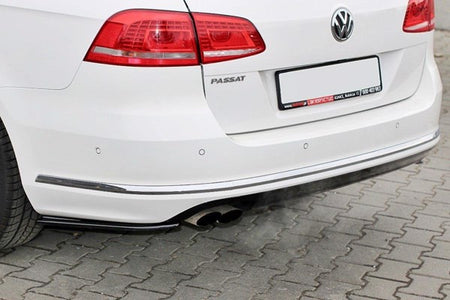 Maxton Rear Side Splitters VW Passat B7 R-Line Variant - Gloss Black