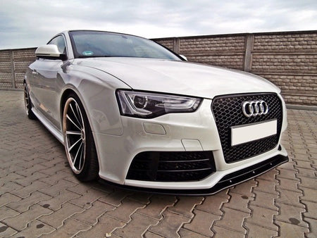 Maxton Front Splitter Audi RS5 Facelift Model (2011-) - Gloss Black