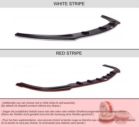 Maxton Front Splitter Audi RS5 Facelift Model (2011-) - Gloss Black