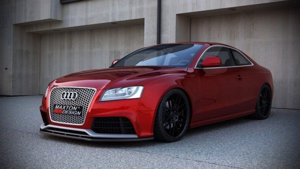 Maxton Front Splitter Audi RS5 Facelift Model (2011-) - Gloss Black