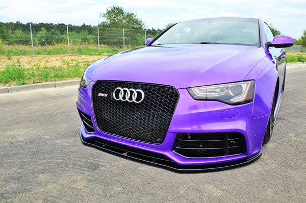 Maxton Front Splitter Audi RS5 Facelift Model (2011-) - Gloss Black