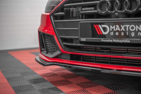 Maxton Front Splitter V.1 Audi A7 C8 S-Line / S7 C8 - Gloss Black