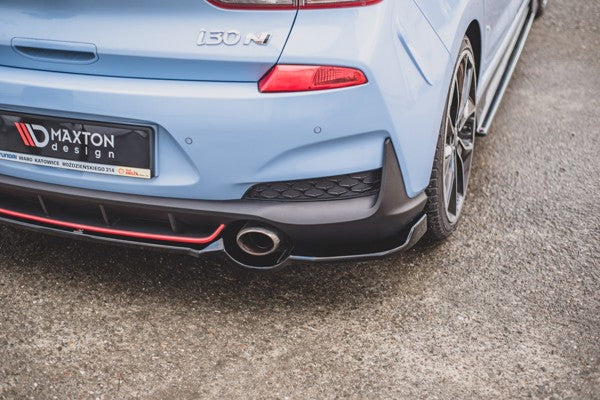 Maxton Central Rear Splitter Hyundai I30 N Mk3 Hatchback - Gloss Black