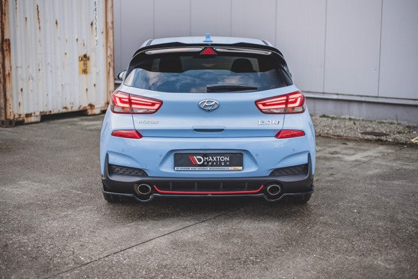 Maxton Central Rear Splitter Hyundai I30 N Mk3 Hatchback - Gloss Black