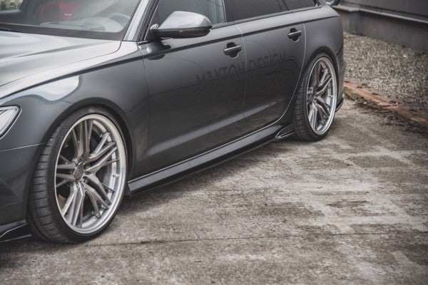 Maxton Side Skirts Diffusers Audi S6 / A6 S-Line C7 Fl