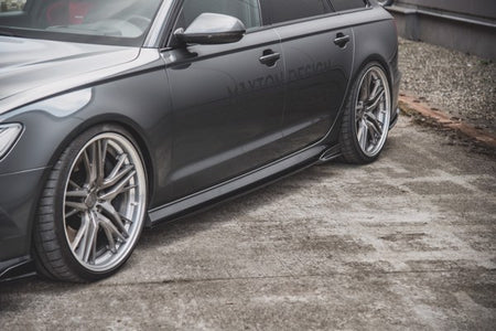 Maxton Side Skirts Diffusers Audi S6 / A6 S-Line C7 Fl