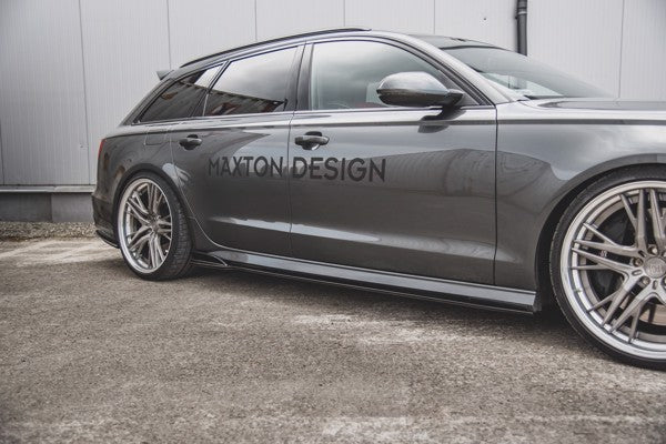 Maxton Side Skirts Diffusers Audi S6 / A6 S-Line C7 Fl