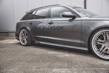 Maxton Side Skirts Diffusers Audi S6 / A6 S-Line C7 Fl
