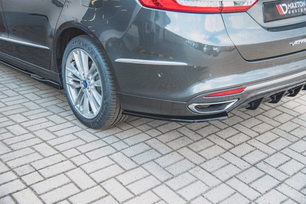 Maxton Rear Side Splitters Ford Mondeo VIgnale Mk5 Facelift - Gloss Black