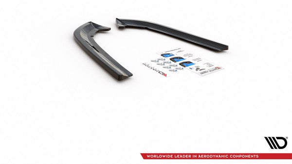 Maxton Rear Side Splitters Ford Mondeo VIgnale Mk5 Facelift - Gloss Black