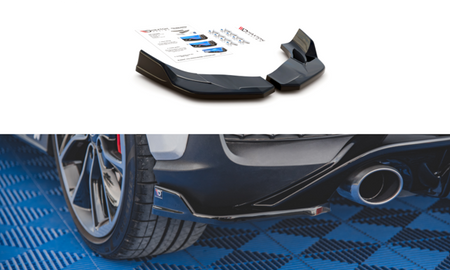 Maxton Rear Side Splitters V.4 Hyundai I30 N Mk3 Hatchback - Gloss Black