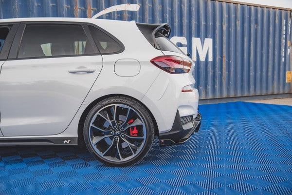 Maxton Rear Side Splitters V.4 Hyundai I30 N Mk3 Hatchback - Gloss Black