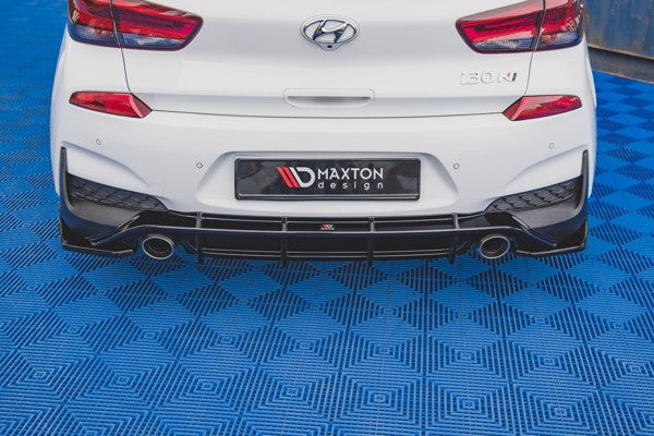 Maxton Rear Side Splitters V.4 Hyundai I30 N Mk3 Hatchback - Gloss Black