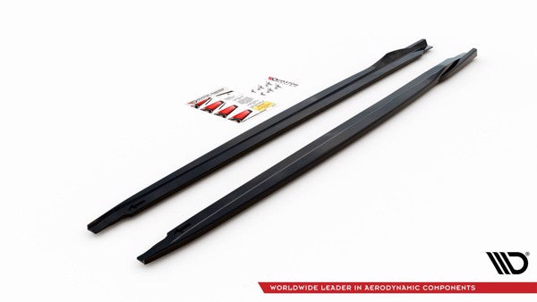 Maxton Side Skirts Diffusers Volkswagen Up Gti - Gloss Black