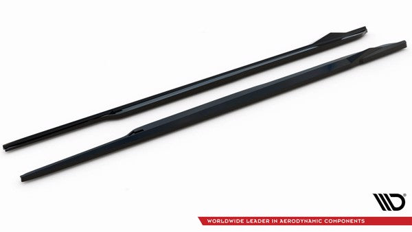 Maxton Side Skirts Diffusers Lexus Es F Sport Mk7 - Gloss Black