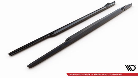 Maxton Side Skirts Diffusers Lexus Es F Sport Mk7 - Gloss Black
