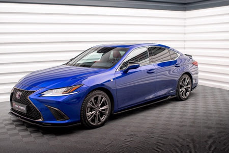 Maxton Side Skirts Diffusers Lexus Es F Sport Mk7 - Gloss Black