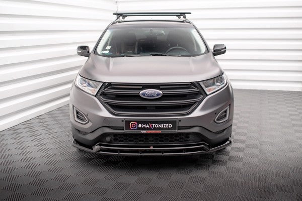 Maxton Front Splitter Ford Edge Mk2 - Gloss Black