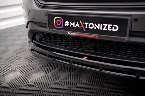 Maxton Front Splitter Ford Edge Mk2 - Gloss Black