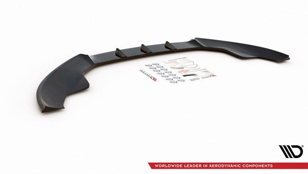 Maxton Front Splitter Audi S4 / A4 S-Line B8  - Gloss Black