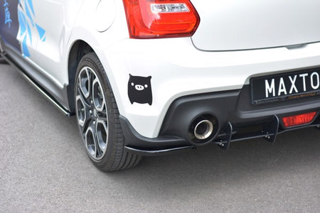 Maxton Rear Side Splitters Suzuki Swift 6 Sport - Gloss Black