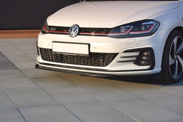 Maxton Front Splitter V.2 VW Golf VIi Gti Facelift - Gloss Black