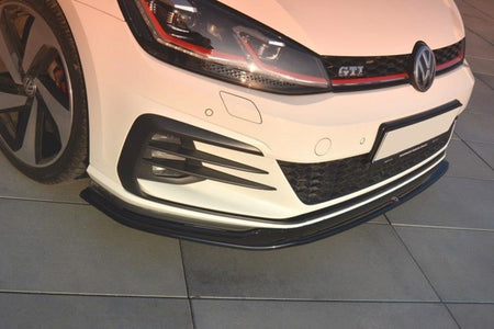 Maxton Front Splitter V.2 VW Golf VIi Gti Facelift - Gloss Black