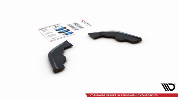 Maxton Rear Side Splitters V.3 For BMW 1 F40 M-Pack/ M135I - Gloss Black