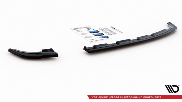 Maxton Rear Side Splitters V.2 VW Polo Gti Mk6 - Gloss Black
