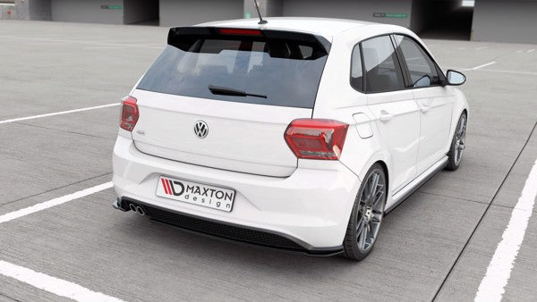 Maxton Rear Side Splitters V.2 VW Polo Gti Mk6 - Gloss Black
