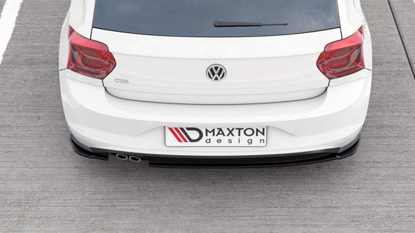 Maxton Rear Side Splitters V.2 VW Polo Gti Mk6 - Gloss Black