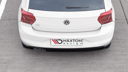 Maxton Rear Side Splitters V.2 VW Polo Gti Mk6 - Gloss Black