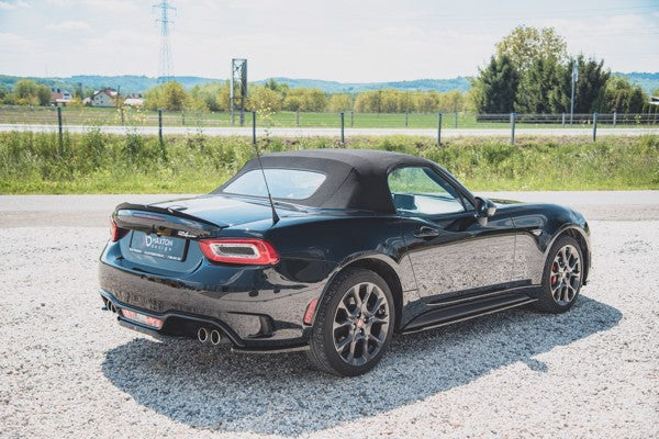 Maxton Rear Side Splitters Fiat 124 Spider Abarth - Gloss Black