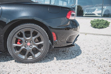 Maxton Rear Side Splitters Fiat 124 Spider Abarth - Gloss Black