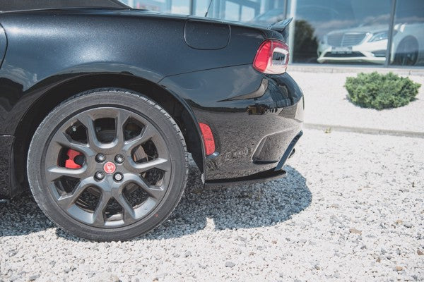 Maxton Rear Side Splitters Fiat 124 Spider Abarth - Gloss Black