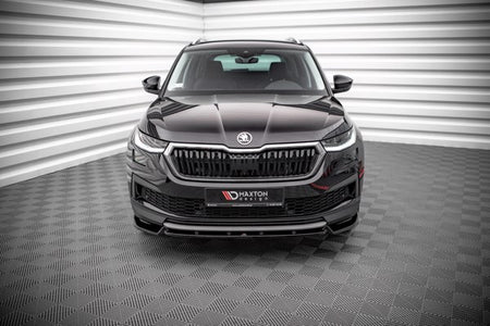Maxton Front Splitter V.1 Skoda Kodiaq Mk1 Facelift - Gloss Black