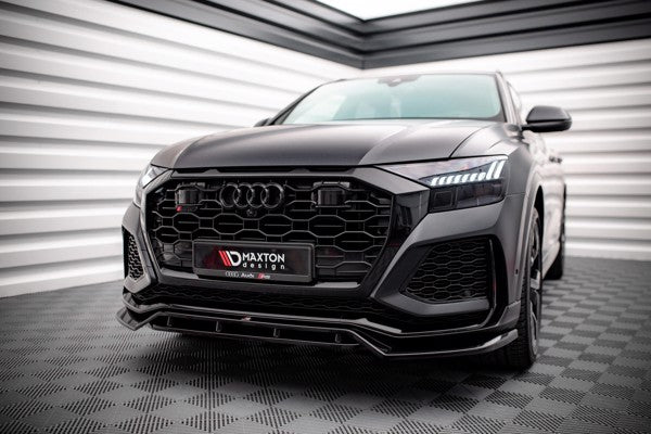 Maxton Front Splitter V.3 Audi RSQ8 Mk1 - Gloss Black