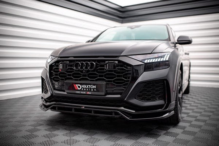 Maxton Front Splitter V.3 Audi RSQ8 Mk1 - Gloss Black
