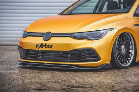 Maxton Front Splitter V.2 VW Golf 8  - Gloss Black