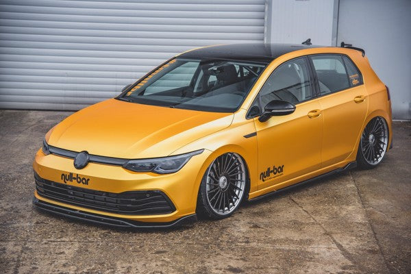 Maxton Front Splitter V.2 VW Golf 8  - Gloss Black