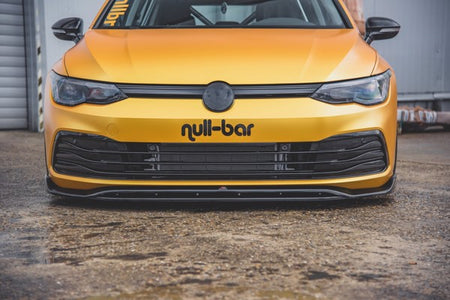 Maxton Front Splitter V.2 VW Golf 8  - Gloss Black