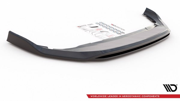 Maxton Front Splitter V.2 VW Golf 8  - Gloss Black
