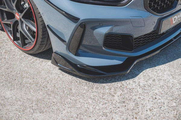 Maxton Front Splitter V.5 For BMW 1 F40 M-Pack / M135I  - Gloss Black