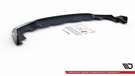 Maxton Front Splitter V.5 For BMW 1 F40 M-Pack / M135I  - Gloss Black