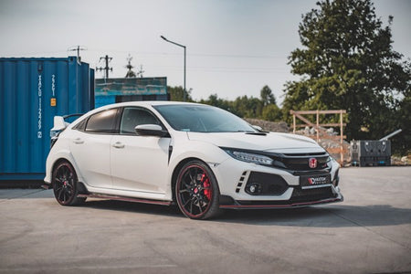 Maxton Racing Durability Side Skirts Diffusers V.2 Honda Civic X Type-R - Black