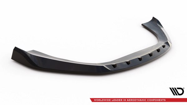 Maxton Front Splitter V.1 Porsche Macan Mk1 - Gloss Black